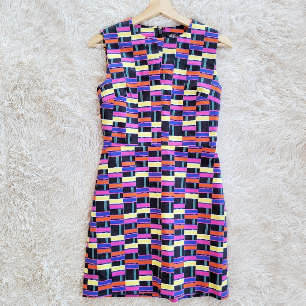 Kate Spade Saturday Dancing in Plaid Sheath Dress